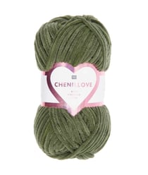 Découvrez le Confort et la Douceur de la Pelote Velours Creative Chenillove 100GR de Rico Design 24 Olive