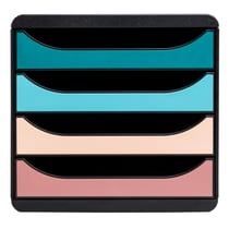 Module de classement Big Box 4 tiroirs Skandi - Couleurs assorties - Exacompta