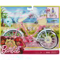 Coffret bicyclette de barbie + accessoires - velo pour poupee mannequin - mattel - dvx55