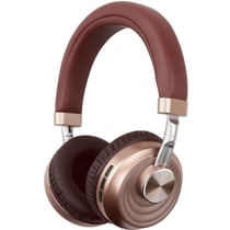 Casque Bluetooth Sans Fil Pliable Pour Jeux Et Musique, Confort Ultra-Léger, Idéal Cadeau Or YONIS