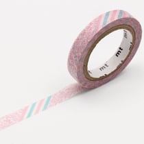 Masking tape - Aquarelle rose et jaune - 7 m x 7mm - Rouleaux adhésifs -  Collage décoratif - Déco d'objet