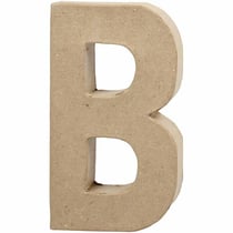 Lettre en papier mâché - B - 20 cm