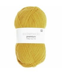 Fil à chaussette SOCKENWOLL PREMIUM 4 brins - 100gr - Rico Design 04 Jaune