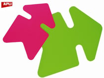 25 Fleches Fluo Rose/Vert 24X32Cm 780G