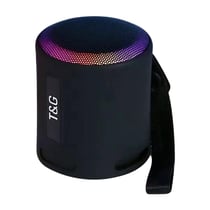 Enceinte Bluetooth Portable LED Multicolore Sans Fil Subwoofer Avec Lumière RGB Noir YONIS