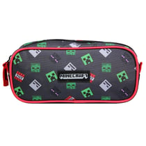 Trousse scolaire rectangulaire Minecraft Noir - BAGTROTTER