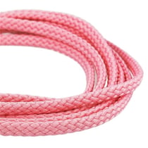 Bobine 50m Cordon damier polyester 5mm fuchsia clair