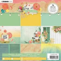 36 papiers fantaisies 15.2 x 15.2 cm scrapbooking Studiolight SAY IT WITH FLOWERS 162