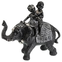 Décoration Africaine - Elephant et enfants