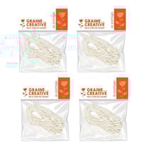 40 élastiques blancs pour masques 60 cm