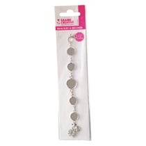 Graine Créative - Bracelet à décorer Rond Argenté
