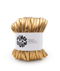 Pelote PINGO METALLIC - 550GR - Pingouin : Le fil brillant et résistant pour des accessoires mode et déco uniques Or