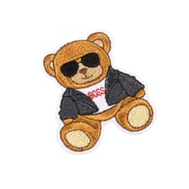 Ecusson thermocollant ourson star boss 5,5cm x 4,5cm
