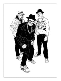 Affiche 50 x 70 cm -  Run DMC - Nick Cocozza