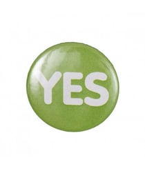 Badge bouton broche YES - Rico Design Vert