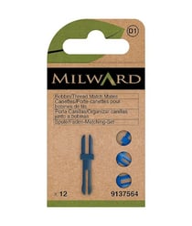 Lot de 12 Porte-canettes pour bobines de fils en plastique - Milward Marron