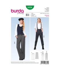 Patron Burda 6856 Pantalon du 32 au 42 taille n°FR 32-42