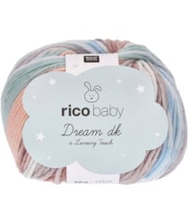 Fil à tricoter Rico RICO BABY DREAM LUX TOUCH - Rico Design 10 Beige/vert