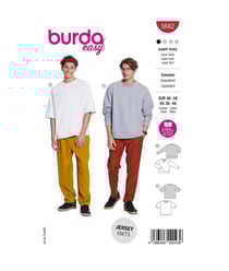 Patron Burda 5682 - Sweat-Shirt et t-shirt taille n°FR 46-56