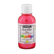 Peinture Acrylique en bouteille rouge nacré 200ml - Amt