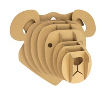 Maquette en carton Trophée Ours 32 x 28 x 18 cm