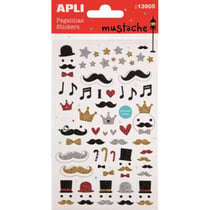 Apli Agipa - Stickers relief en résine Moustache