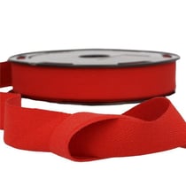 Disquette 25m sergé coton Rouge