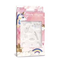 Moule en silicone 20x13 cm Licorne