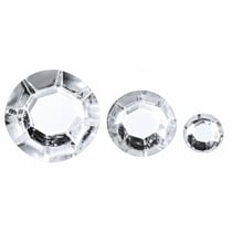 Pierres strass acryliques 6,10,14mm à coller - cristal