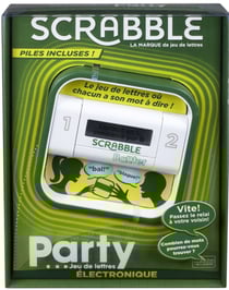 Scrabble party electronique - jeu de lettres - mattel - y2364