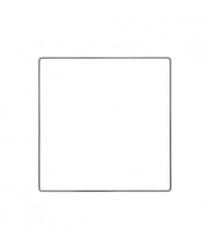 Anneau de métal CARRE ANTHRACITE 20 cm et 30 cm pour décoration murale - Rico Design 20 Cm gris