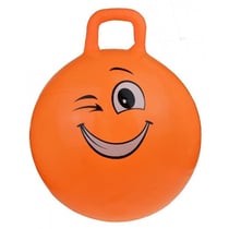 Ballon sauteur smiley clin d'oeil 55 cm orange - skippy ball - jeu pour rebondir enfant