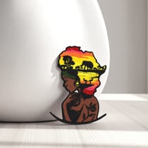 Patch brodé femme africaine – Ecusson Afrique
