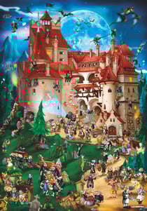 Puzzle 1000 pièces - Cartoon Collection - Vampire Party - DToys