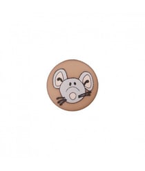 Boutons Souris à queue 12 mm X 3 - Union Knopf Marron