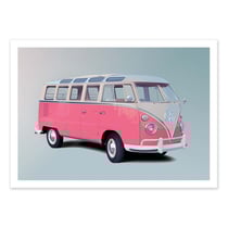 Affiche 30x40 cm - Volkswagen Type 2 - Artmoric