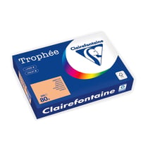 Lot de 5 ramettes de papier CLAIREFONTAINE - Abricot - A4 - 80g - 500 feuilles