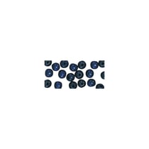 Perles en bois FSC 100%, polies, 10mm ø, bleu foncé, 52 pièces