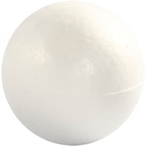 Boules en polystyrène, d 7 cm, blanc, 5 pièces/ 1 Pq.