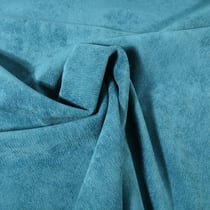 Tissu Velours milleraies uni Bleu pétrole