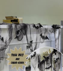 Tissu avec chauve-souris