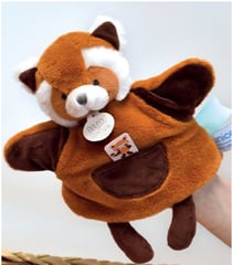 Marionnette a main Panda roux - Unicef - 25 cm