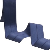 Elastique gros grain pré plié 30mm bleu marine au mètre
