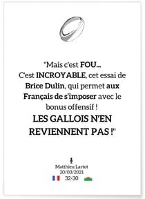 Affiche 'Les Gallois n'en reviennent pas !' | A3 : 29,7x42cm