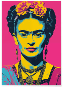 Affiche Frida Kahlo Pop Art | A3 : 29,7x42cm