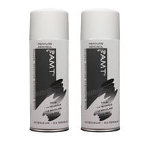 Lot de 2 bombes de peinture - blanc mat - AMT