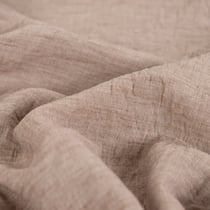 Tissu aspect Lin uni Beige