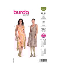 Patron Burda 5899 - Robes virevoltantes avec corsage croisé du 34 au 44 (FR) taille n°FR 34-44