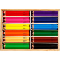 Crayons de couleur, mine 5 mm, JUMBO, ass. de couleurs, 144 pièces/ 1 Pq.