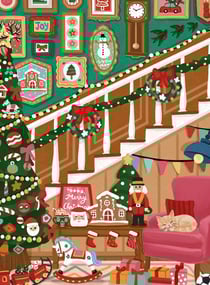 Mini Puzzle - Escalier de Noël